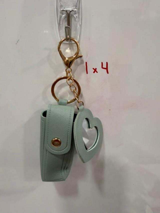 Lipstick Holder key chain with mini mirror