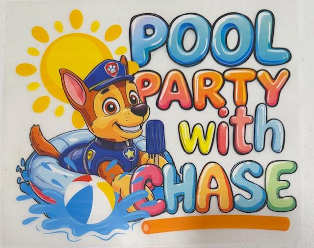Pool party with Chase