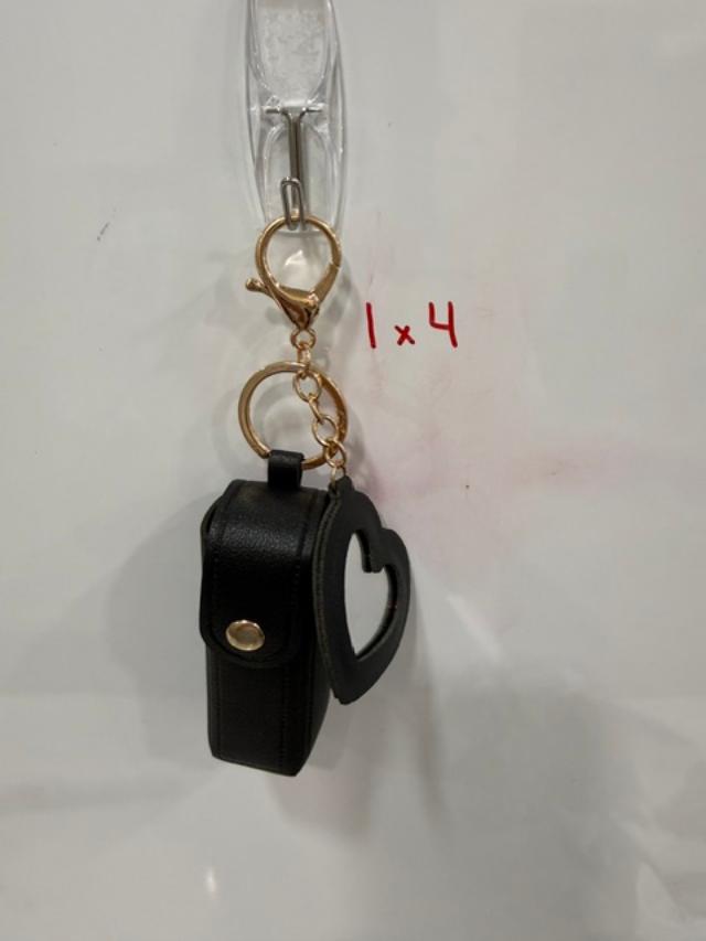 Lipstick Holder key chain with mini mirror
