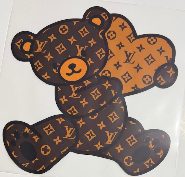 LV bear holding heart
