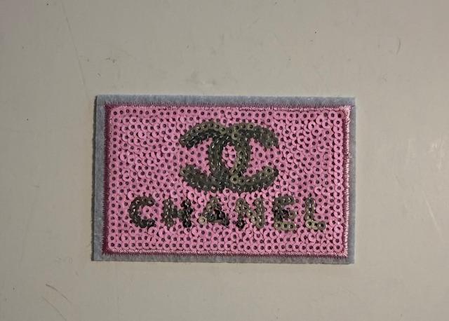 Chanel pink bling patch