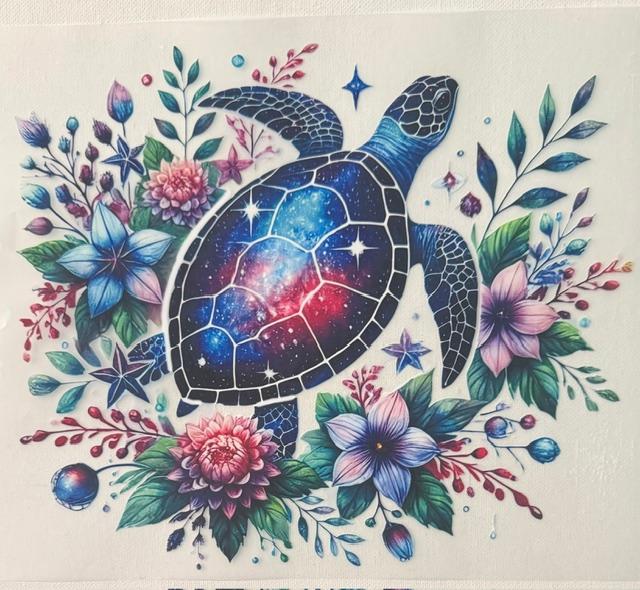 Turtle - flowers