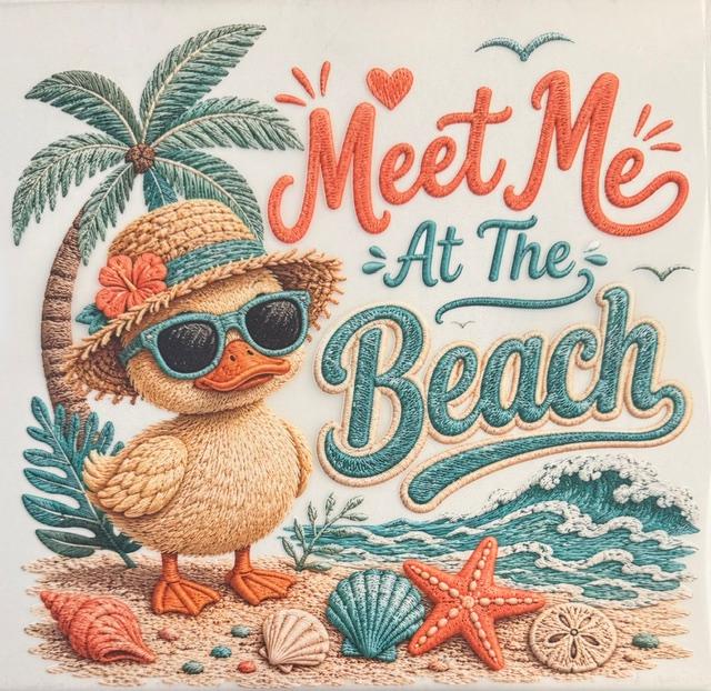 Meet me at the Beach - duck