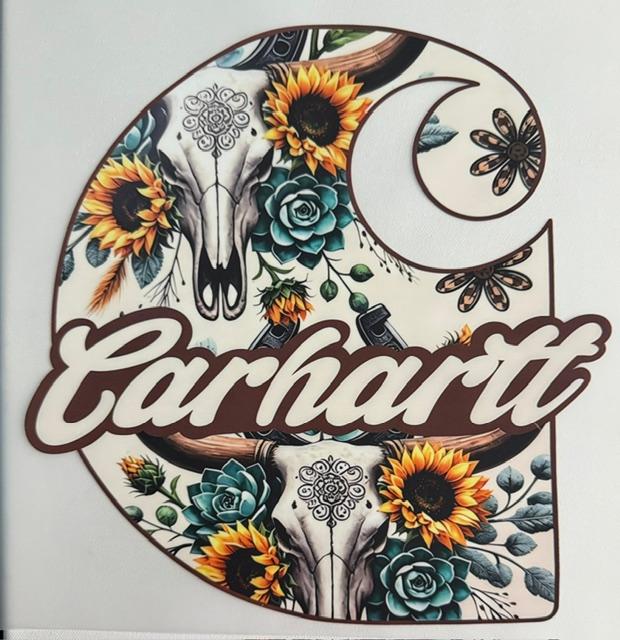 Carhartt - Skull & sunflowers