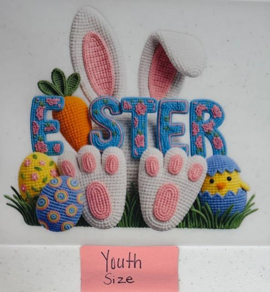 Easter Bunny. carrot is A, youth size