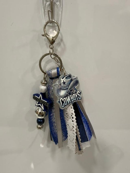 Pre-Made Cowboys Keychain