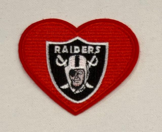 Raiders heart patch