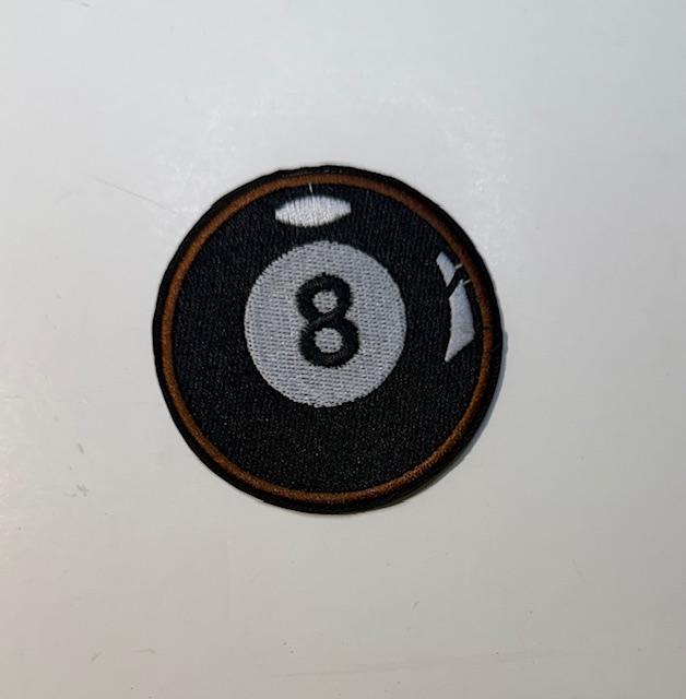 8 Ball-hat patch