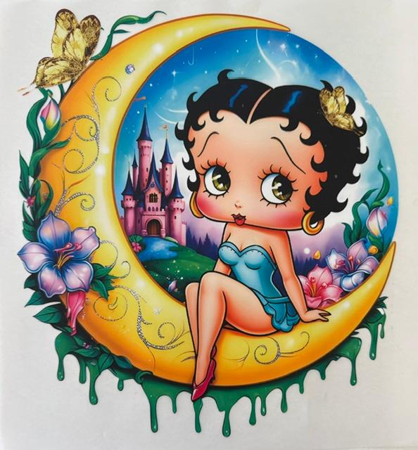 Betty Boop - sitting in moon