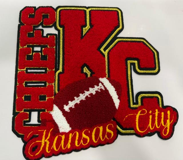 KC Patch, gold outline