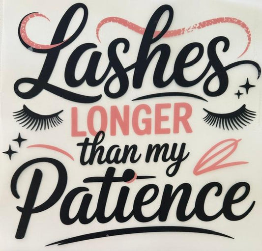 Lashes - Longer than my Patience