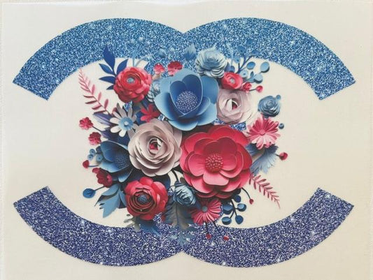 CC - blue w/ flowers