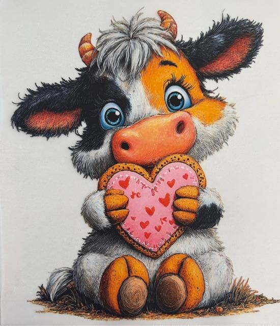 Cow - holding heart