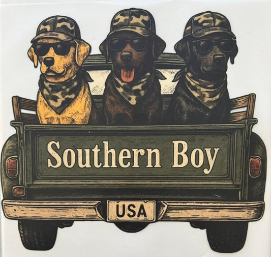 Southern Boy - dogs in truck