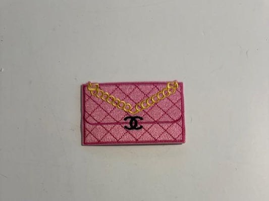 CC pink purse hat patch