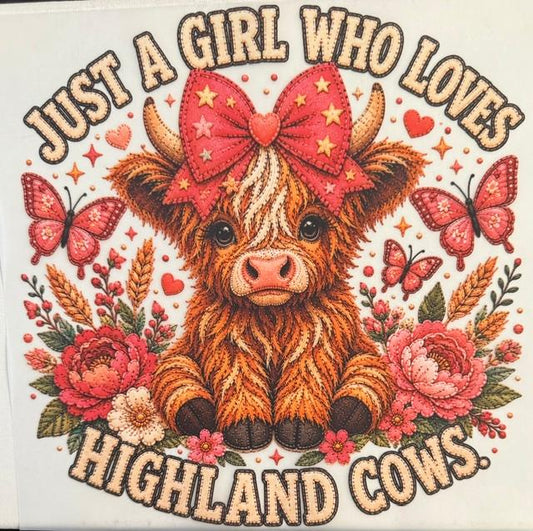 Just A Girl Who Loves Highland Cows