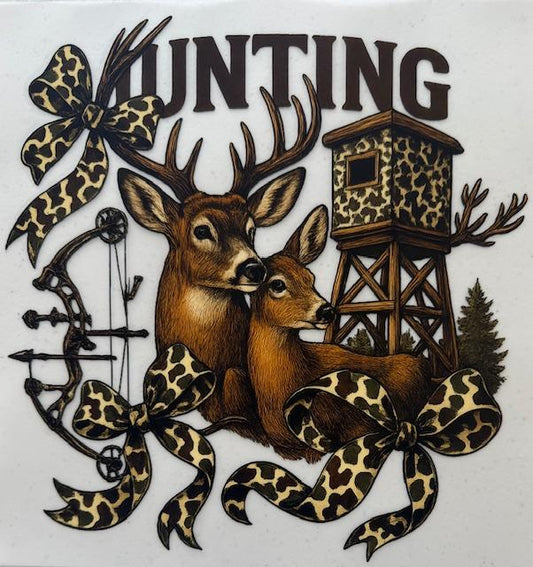 Hunting - deer, deer stand, leopard bows