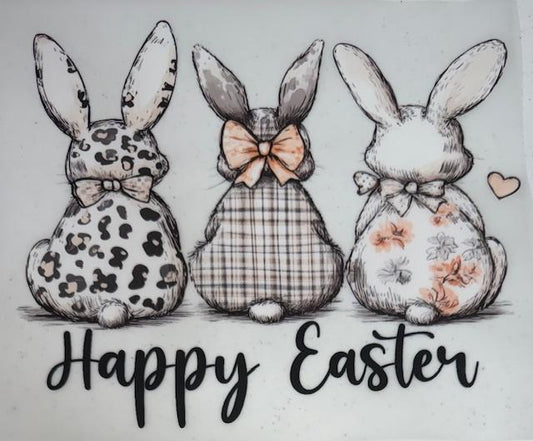 Happy Easter-3 bunnies