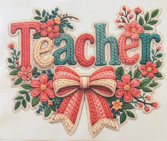 Teacher - yarn, bow