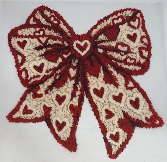 Valentines Bow-red hearts