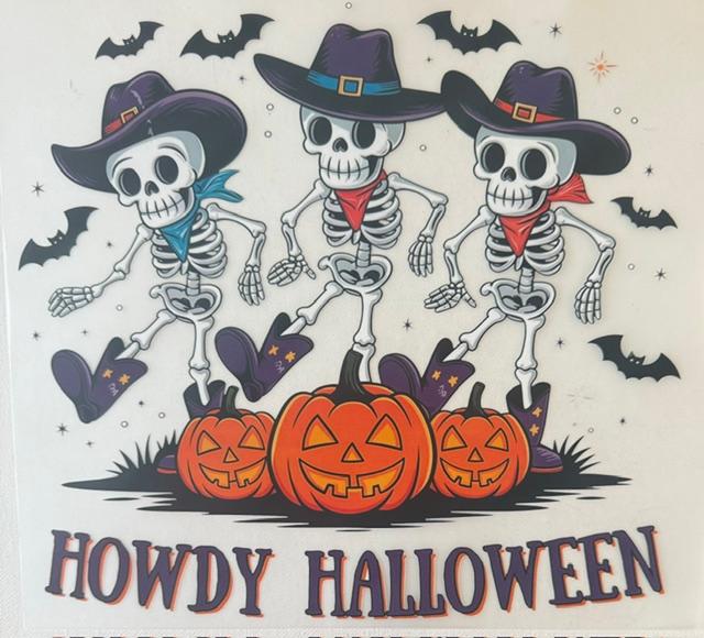 Howdy Halloween - skeletons