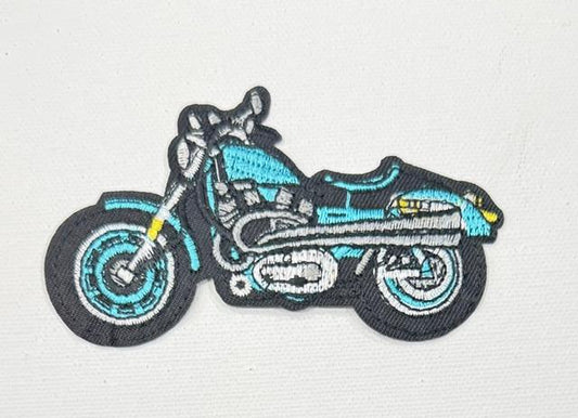 Motorcycle-teal hat patch
