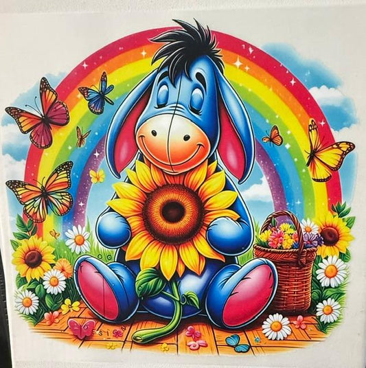 Eeyore - holding sunflower