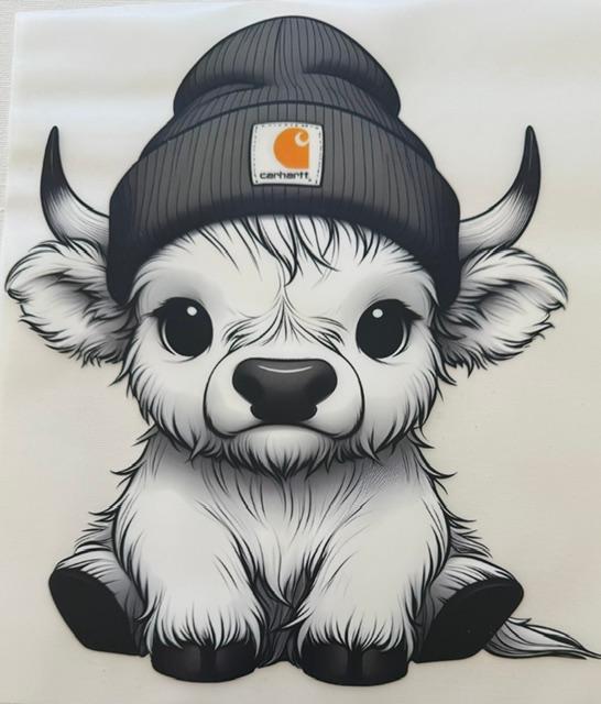 Cow - gray carhart beenie