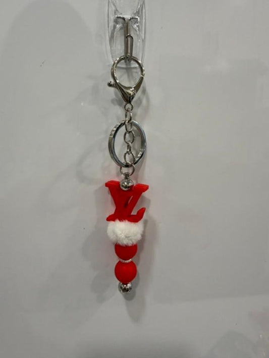 Red LV keychain