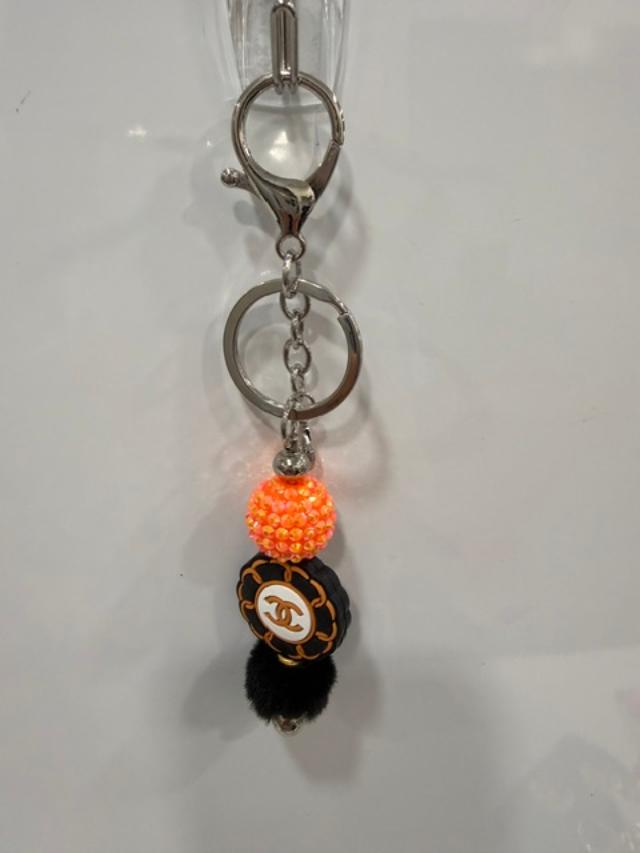 Orange CC keychain