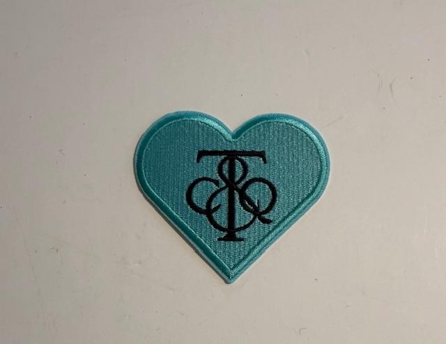 Tiffany heart hat patch