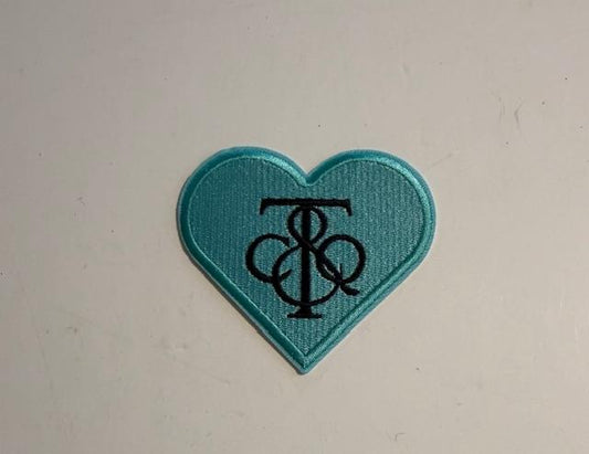 Tiffany heart hat patch