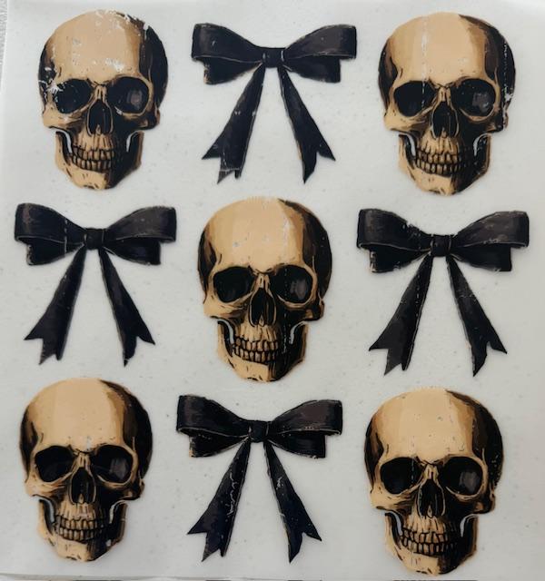 Skulls and black bows