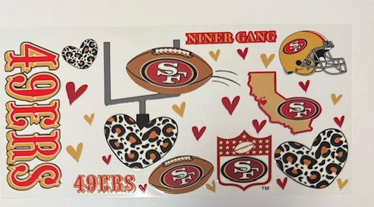 49ers - cheetah hearts