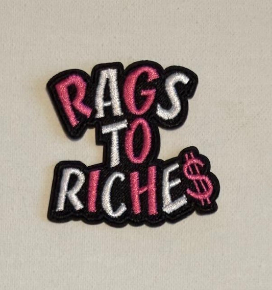 Rags to Riches hat patch