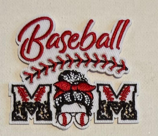 Baseball Mom hat patch