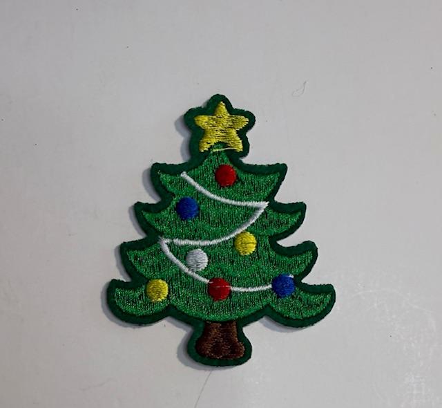Christmas tree hat patch