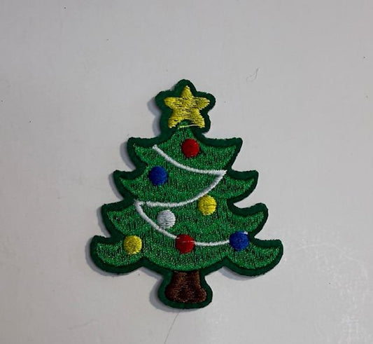 Christmas tree hat patch