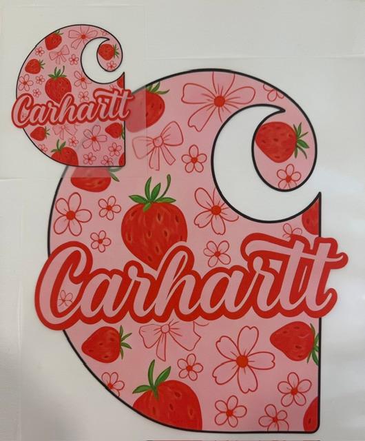 Carhartt, pink, strawberries-2pc