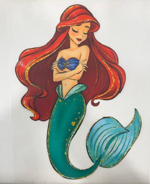 Mermaid - gold outline