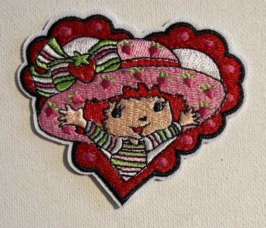 Strawberry Shortcake heart hat patch