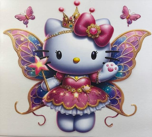 Hello kitty - pink butterfly