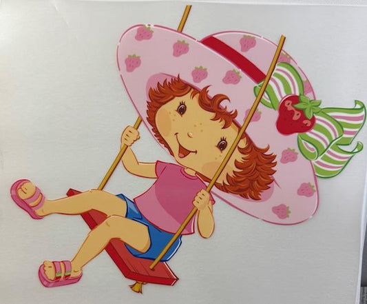 Strawberry Shortcake swinging