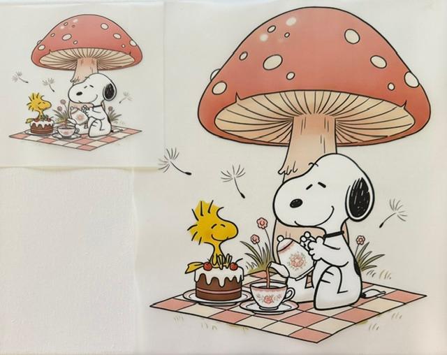 Snoopy under mushroom-2pc set