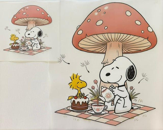 Snoopy under mushroom-2pc set