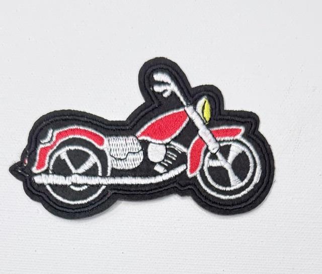 Motorcycle-red hat patch
