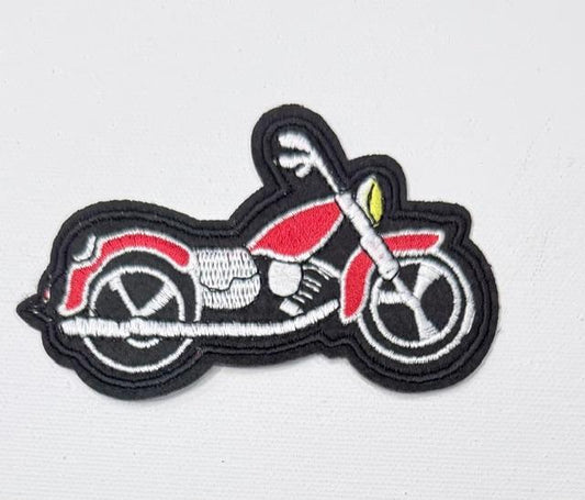 Motorcycle-red hat patch