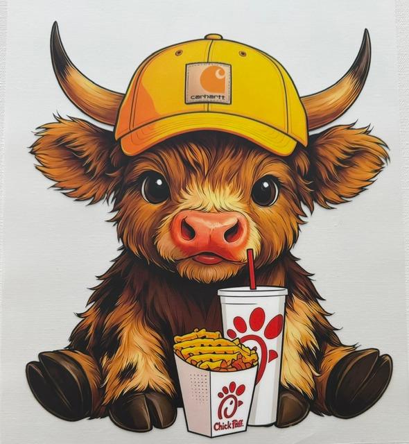 Cow-yellow cap-Chick filet