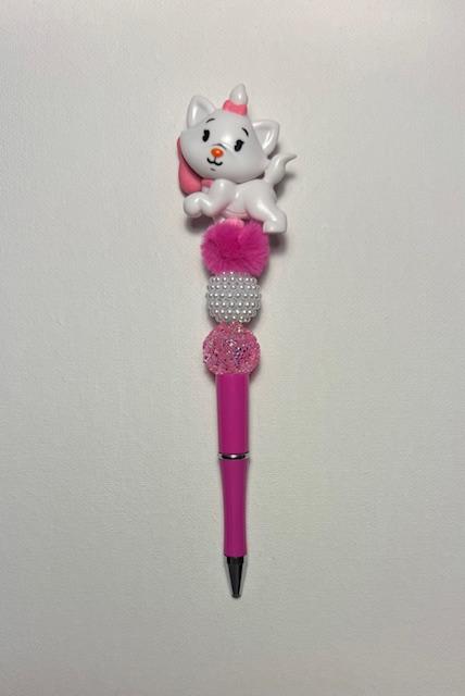 Cat pink pen