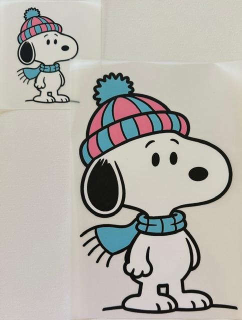 Snoopy - blue scarf - 2pc set